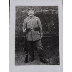 Photograph soldier with rifle