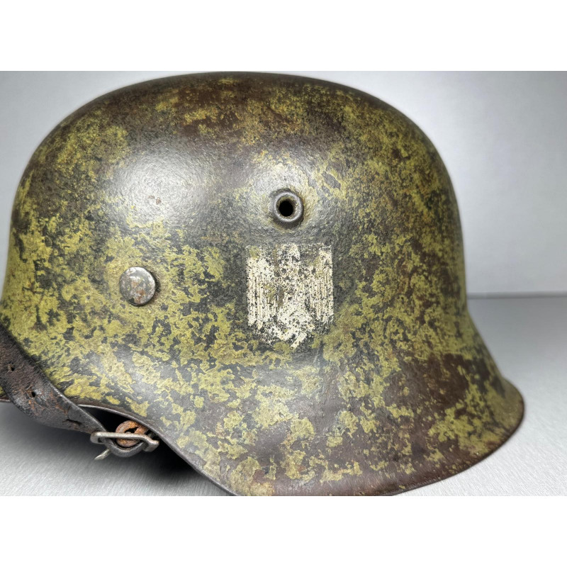 GERMAN SD M42 CAMOUFLAGE HELMET