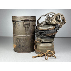 GERMAN WW1 LEATHER GAS MASK...